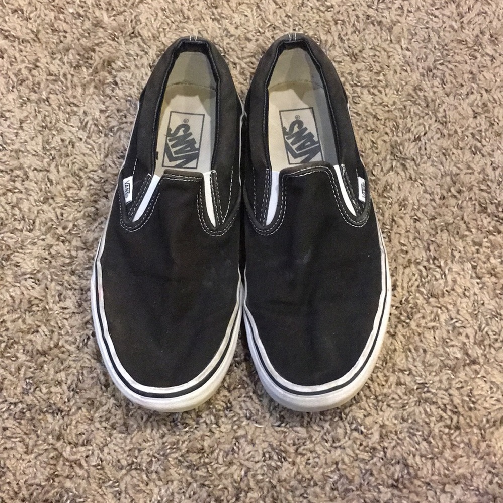 Black Slip On Vans